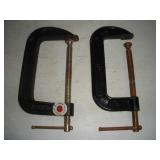 (2) 6 inch C-Clamps