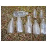 Vintage milk bottles