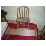 Childrens Chair & Bookshelf