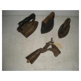 Vintage Irons & Cow Bell