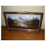 Murrat Canvas Painting w/Light  55x32 inches