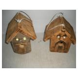 (2) Wooden Birdhouses