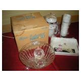 Anchor Hocking Punch Bowl Set & 6pc Thermal