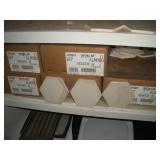 (5) Boxes of Hexagon Ceramic Tiles (84 tiles/box)