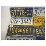 (10) Pennsylvania License Plates