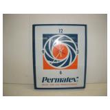 Permatex Plastic Battery Operated Clock  12x15