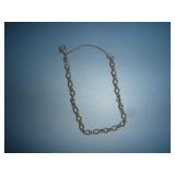 Sterling Silver Bracelet  6-8 inches long
