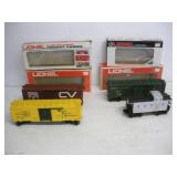 (4) Lionel O/O27 Train Cars