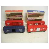(4) Lionel O/O27 Train Cars