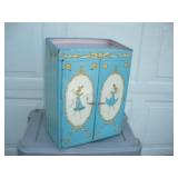 Vintage Ideal Metal Childs Wardrobe  12x7x17