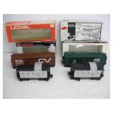 (4) Lionel O/O27 Train Cars