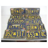 (10) Pennsylvania License Plates