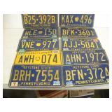 (10) Pennsylvania License Plates