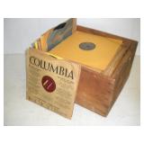 Crate of Victrolla Records