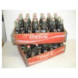 (2) Coke Bottle Crates w/Bottles
