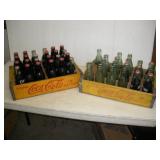 (2) Coke Bottle Crates w/Bottles