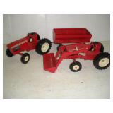 Ertl Die Cast Tractor w/Trailer & Tractor w/Front
