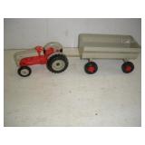 Ertl Die Cast Ford Tractor w/Trailer  total length