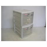 (2) Sterilite Plastic Organizers  12x11x10 inches