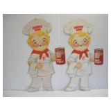Vintage Campbells Chunky Soup Cardboard Litho