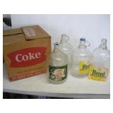 Vintage Soda Fountain Syrup 1 Gallon Glass Jugs
