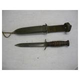 Vintage Bayonet w/ U.S. M8  Scabbard  6 1/2 Blade