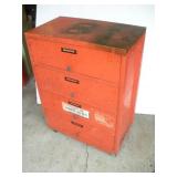 Vintage Automotive Parts Cabinet w/Contents -
