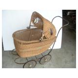 Vintage Wicker Stroller
