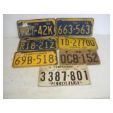 (7) Pennsylvania License Plates