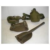 U.S. Military Canteen & Shovel