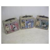 (3) Metal Lunchboxes