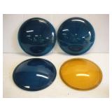 Vintage Jefferson 11 inch Railroad Light Lenses