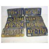(8) Pennsylvania License Plates