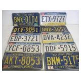 (10) Pennsylvania License Plates