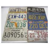 Vintage Out of State License Plates