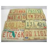 Vintage Out of State License Plates