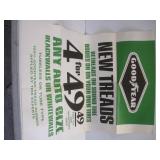 Vintage Goodyear Tire Sale Poster  28x40 inches