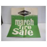 Vintage Goodyear Tire Sale Poster  22x28 inches