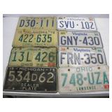 Vintage Out of State License Plates