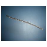 Sterling Silver Bracelet  8 inches long