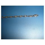 Sterling Silver Bracelet  7 1/2 inches long
