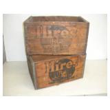 Hires Rootbeer Wooden Crates