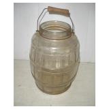 Glass Pickle Jar  14 inches tall