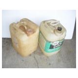 (2) 5 Gallon Plastic Containers
