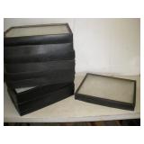 (12) Glass Display Trays   16x12x1 1/4 & 16x12x2