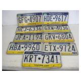 (9) Pennsylvania License Plates