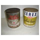 (2) Vintage Anti-Freeze 1 Gallon Cans - 1