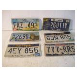 (6)  License Plates