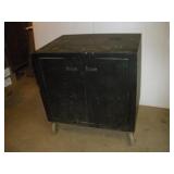 Metal Cabinet on Wheels  25x34x34 inches