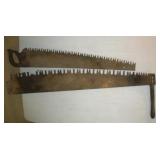 Vintage Saws  largest 48 inches